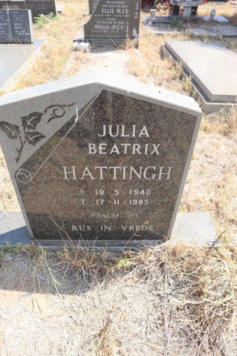 HATTINGH Julia Beatrix 1940-1985