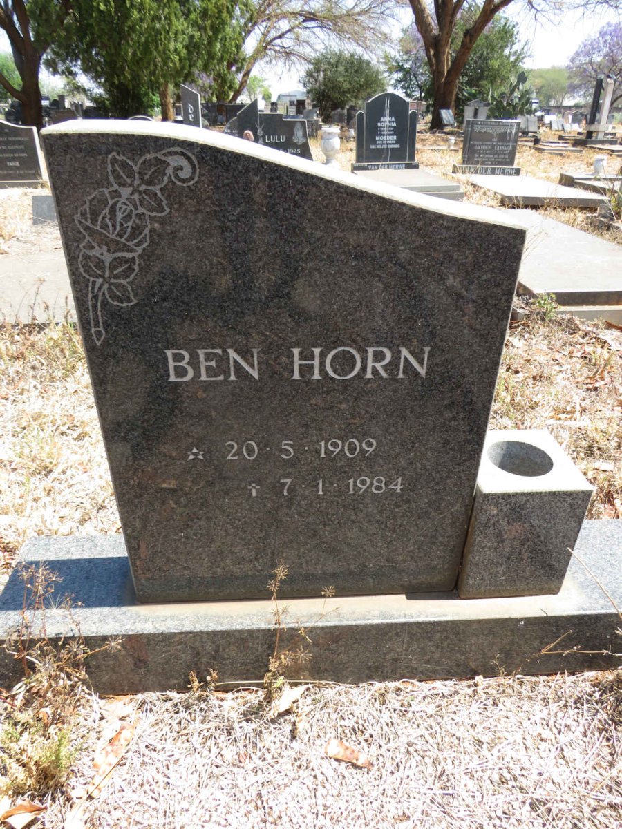 HORN Ben 1909-1984