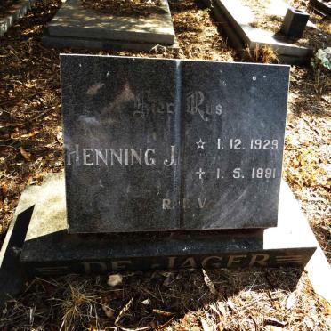 JAGER Henning J., de 1929-1991