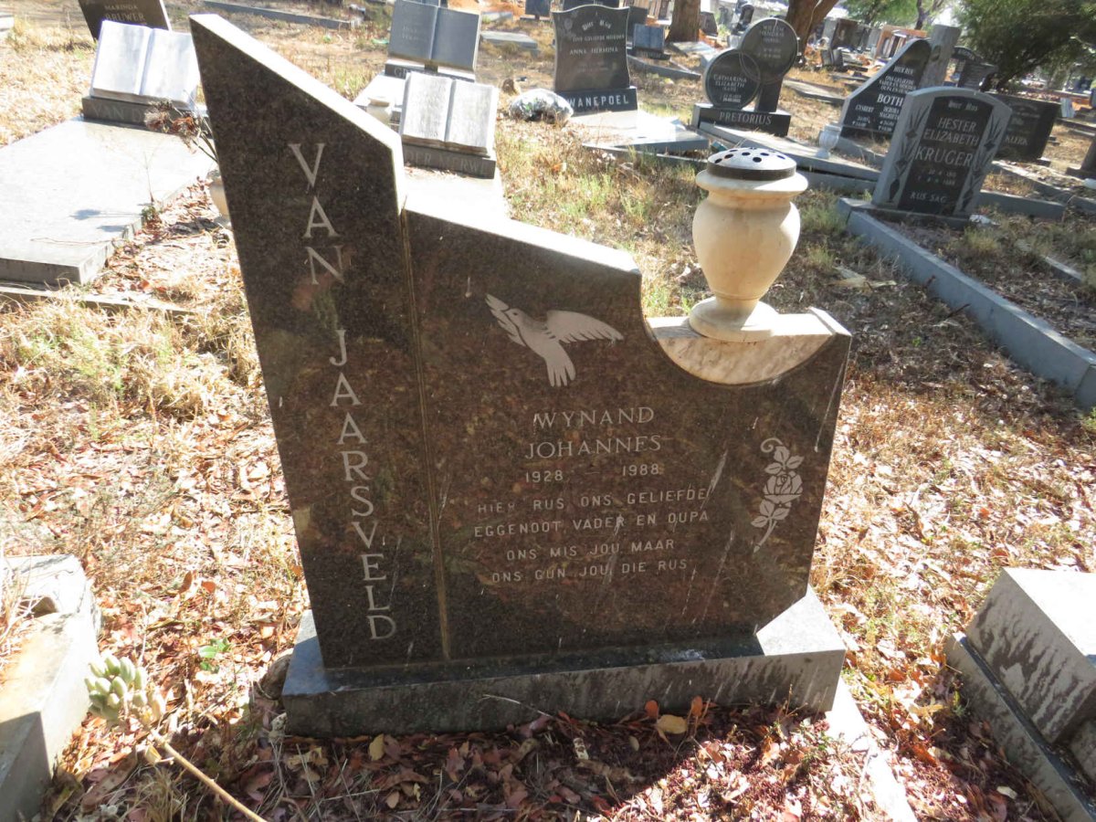 JAARSVELD Wynand Johannes, van 1928-1988