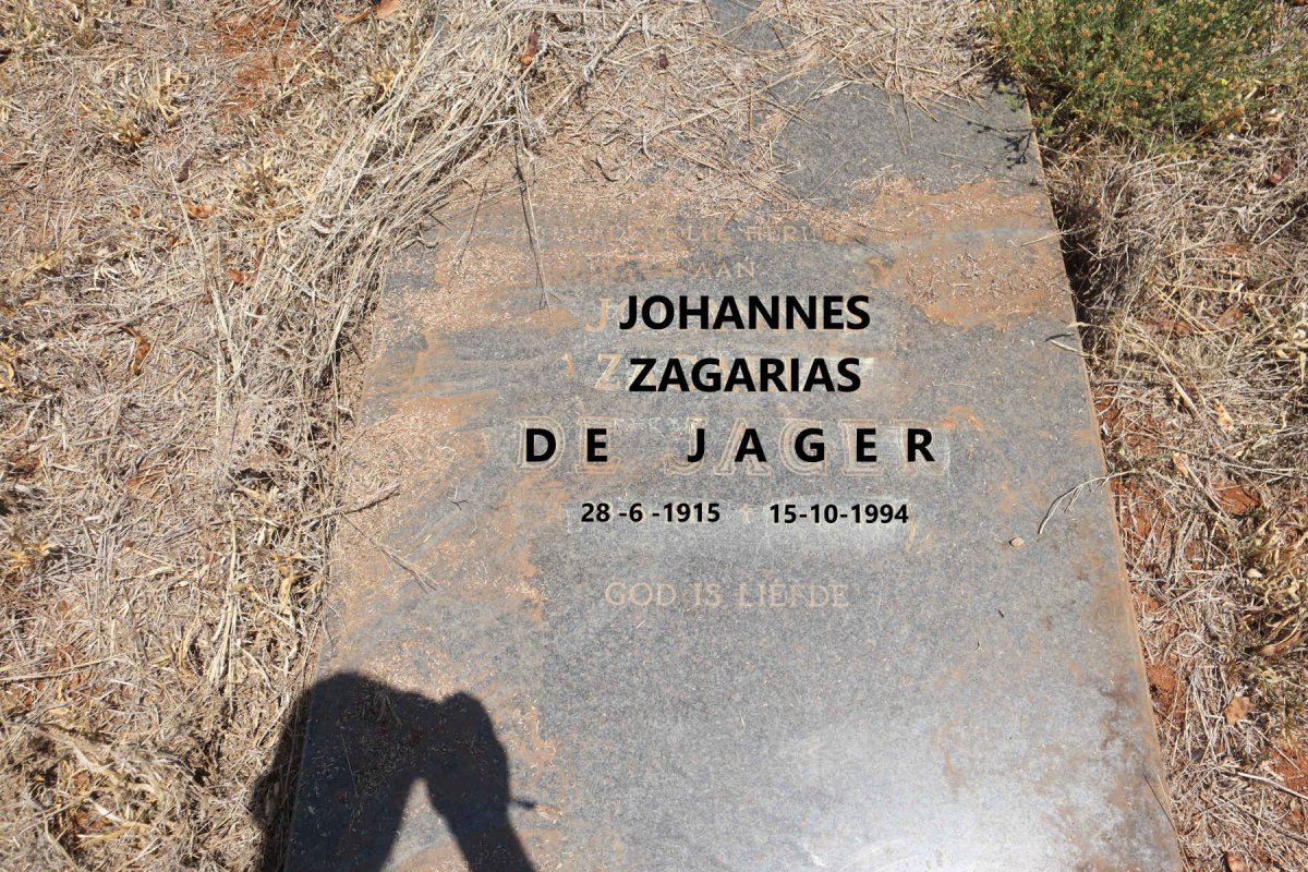 JAGER Johannes Zagarias, de 1915-1994