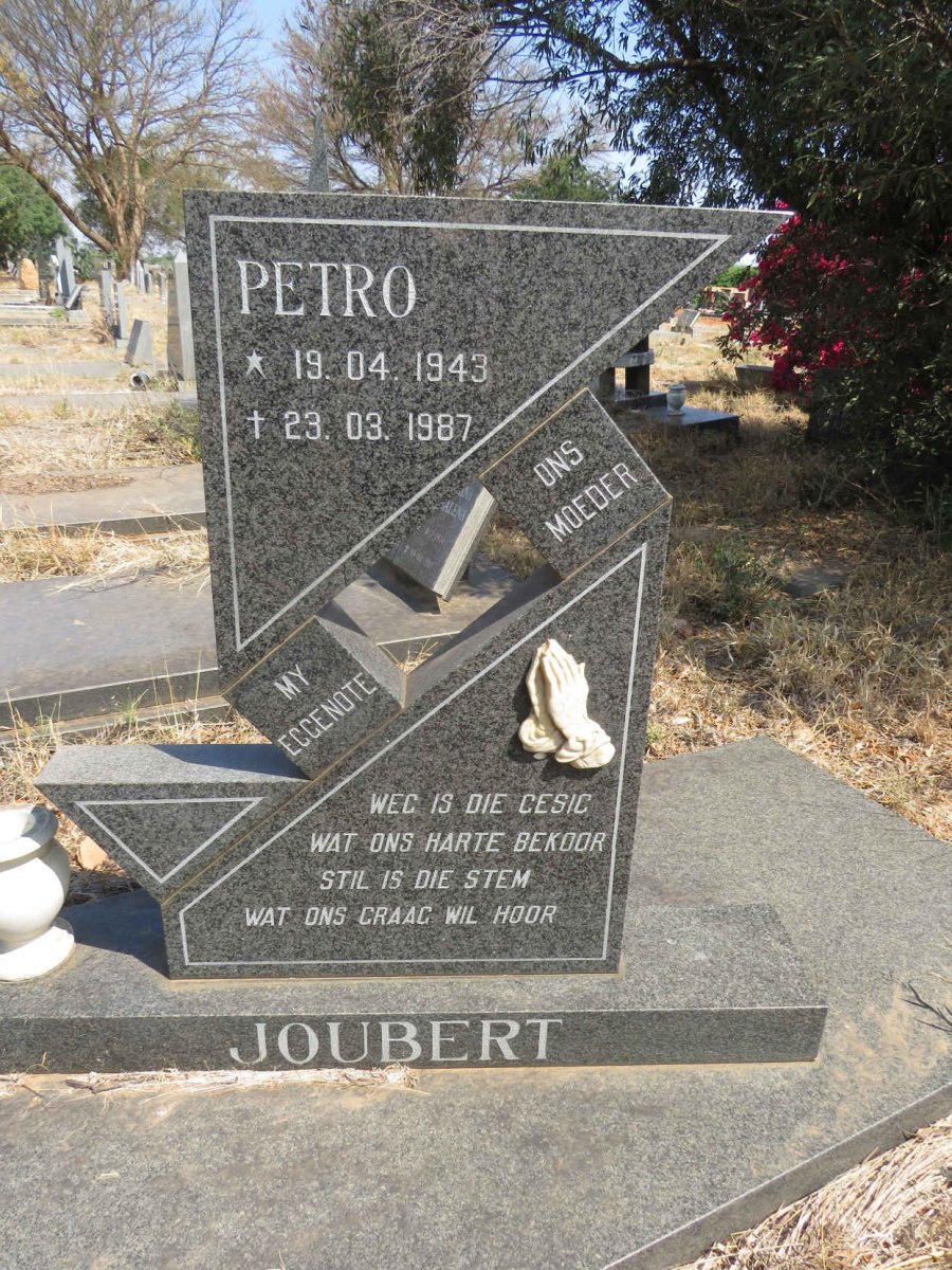 JOUBERT Petro 1943-1987