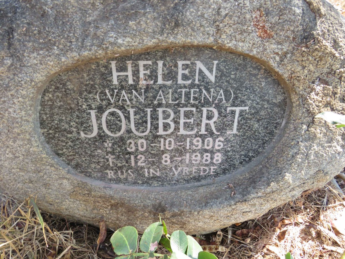 JOUBERT Helen nee VAN ALTENA 1906-1988
