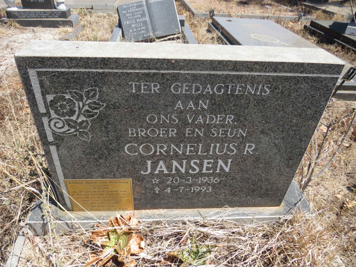 JANSEN Cornelius R 1936-1993