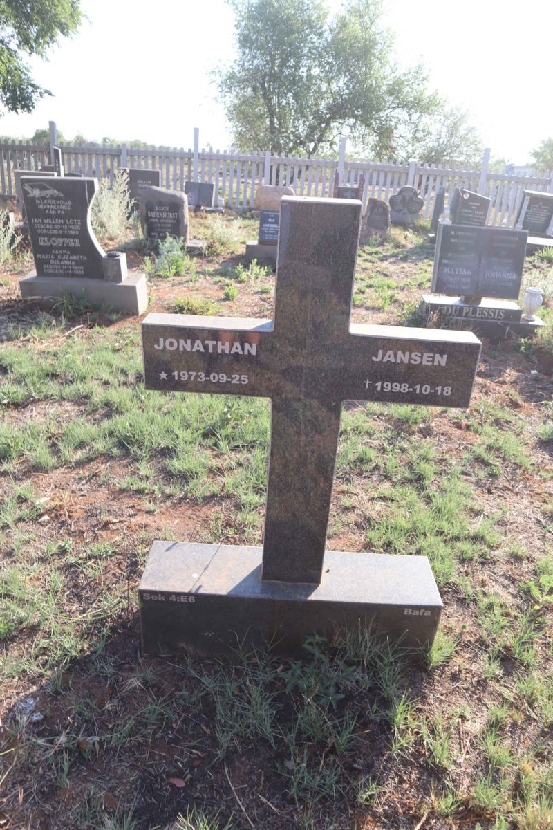 JANSEN Jonathan 1973-1998