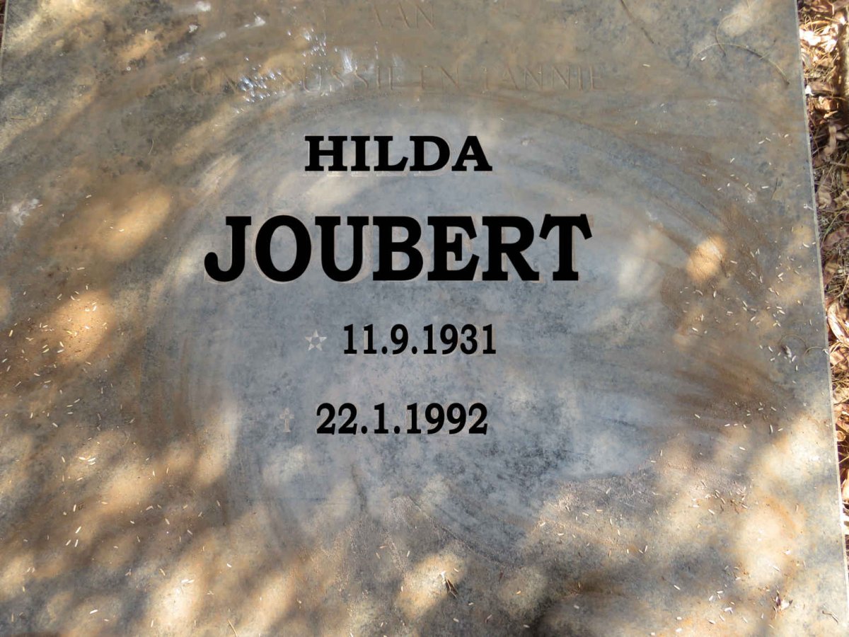 JOUBERT Hilda 1931-1992