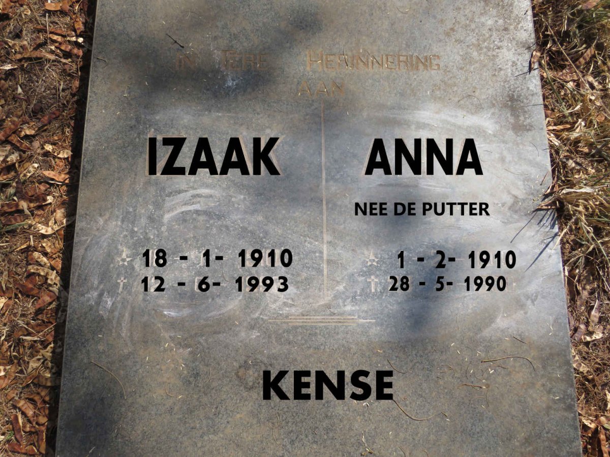 KENSE Izaak 1910-1993 & Anna DE PUTTER 1910-1990