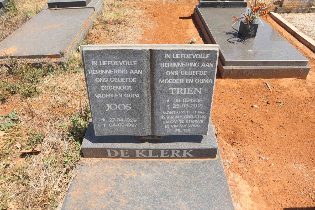 KLERK Joos, de 1929-1997 & Trien 1938-2018