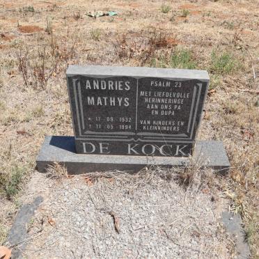 KOCK Andries Mathys, de 1932-1994