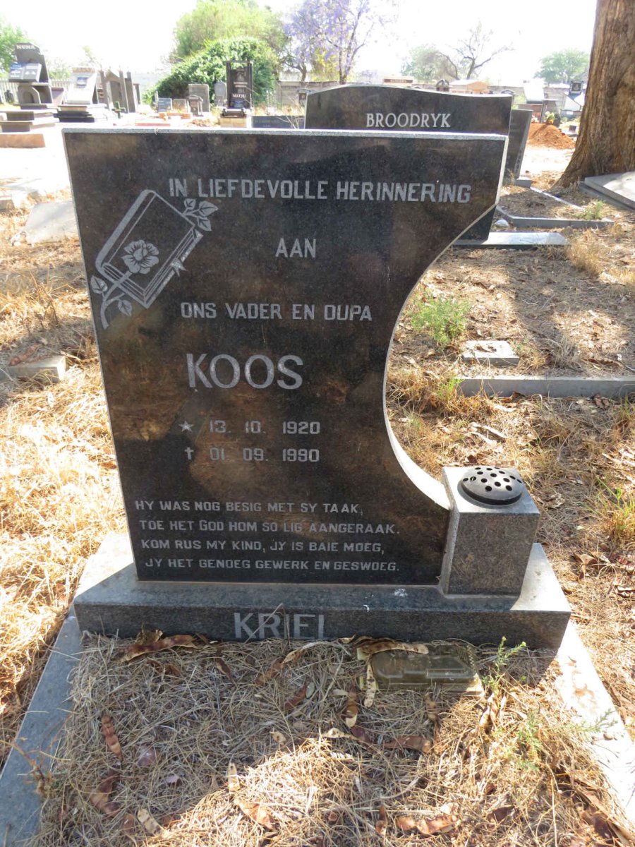 KRIEL Koos 1920-1990