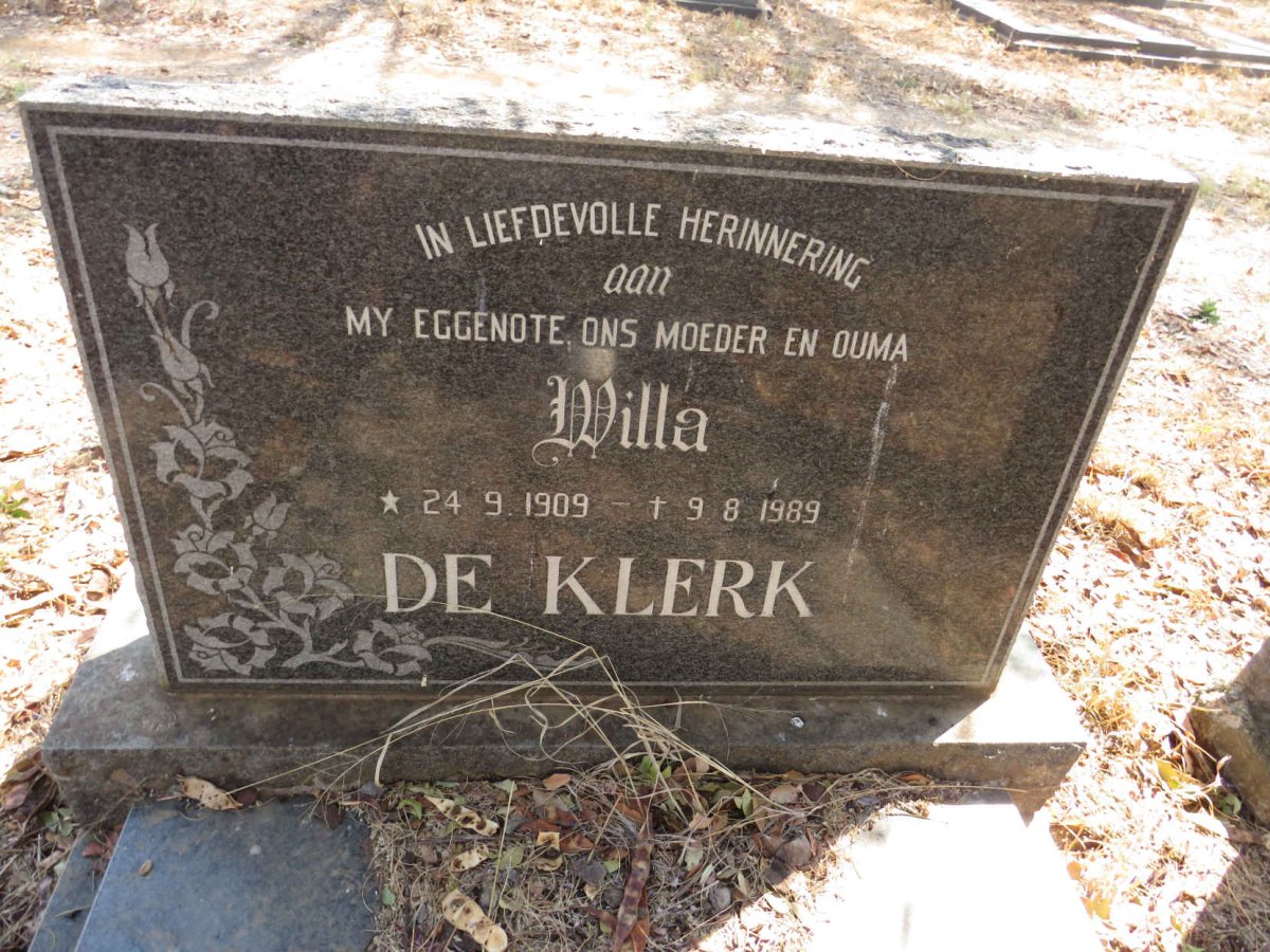 KLERK Willa, de 1909-1989