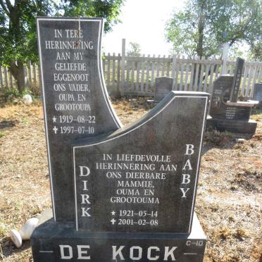 KOCK Dirk, de 1919-1997 & Baby 1921-2001