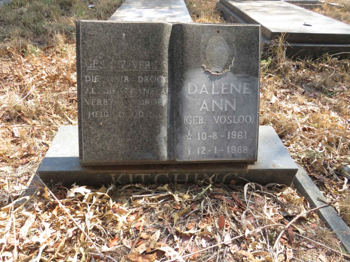 KITCHING Dalene Ann nee VOSLOO 1961-1988