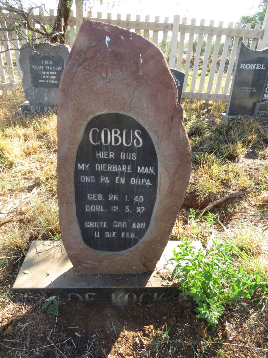 KOCK Cobus, de 1940-1997