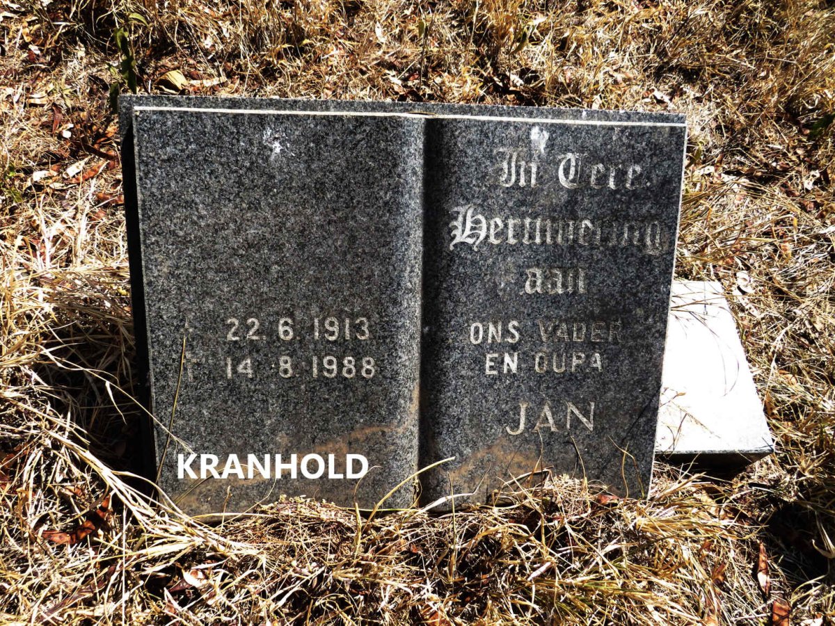 KRANHOLD Jan 1913-1988