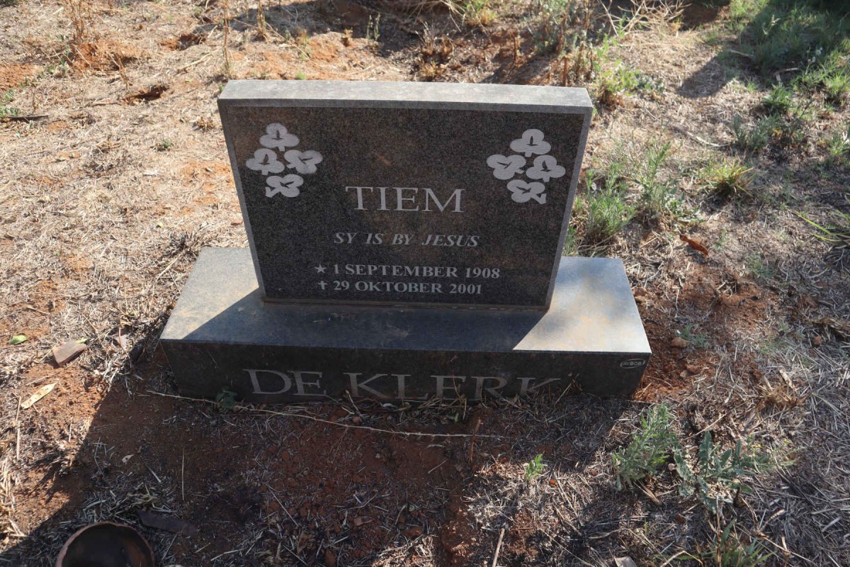 KLERK Tiem, de 1908-2001