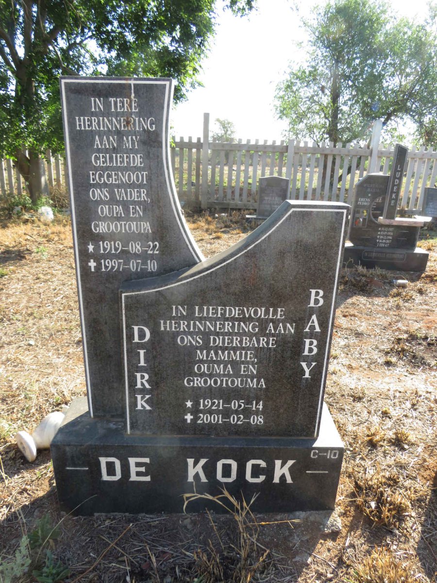 KOCK Dirk, de 1919-1997 & Baby 1921-2001