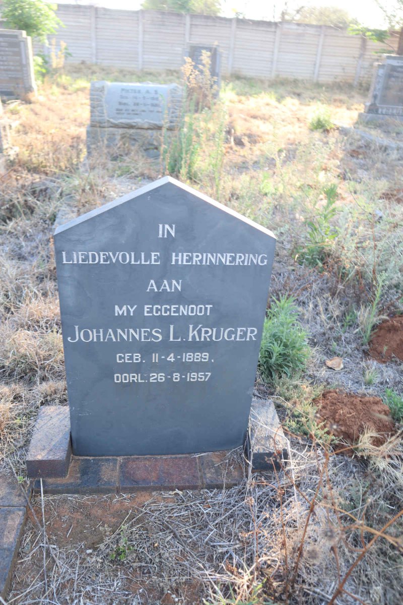 KRUGER Johannes L. 1889-1957