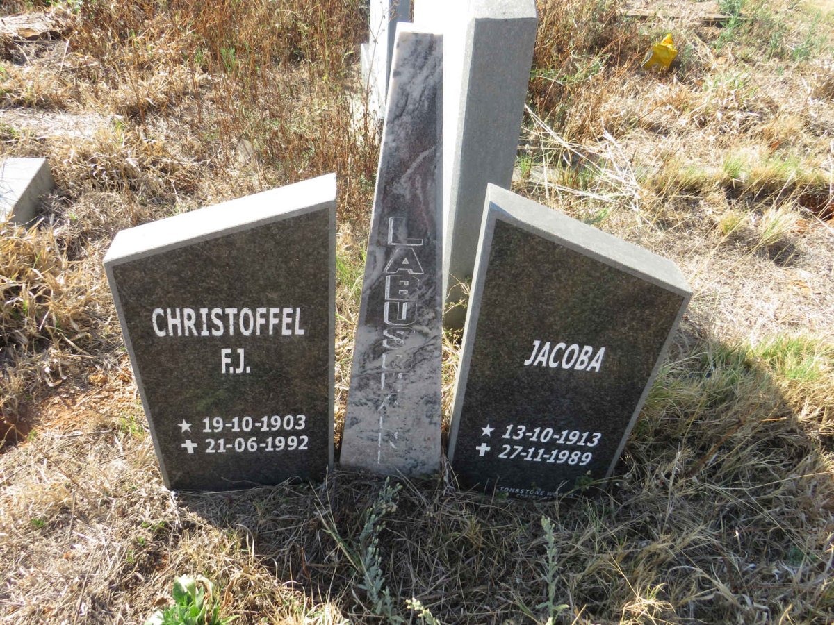 LABUSCHAGNE Christoffel F.J. 1903-1992 & Jacoba 1913-1989
