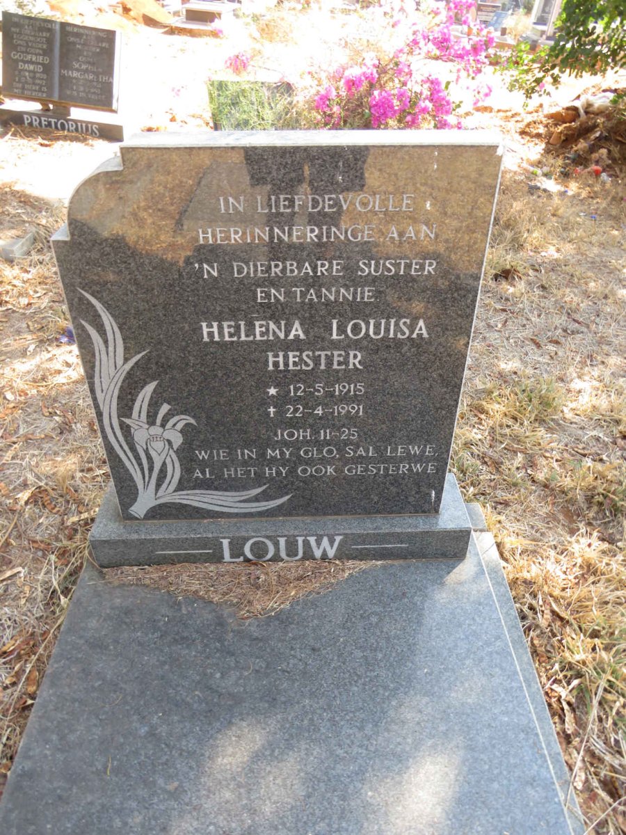LOUW Helena Louisa Hester 1915-1991