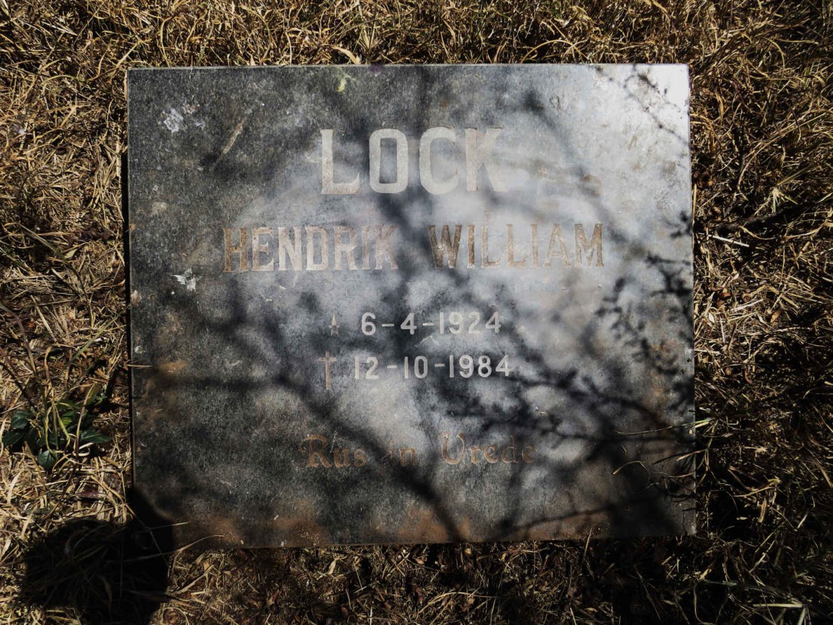 LOCK Hendrik William 1924-1984