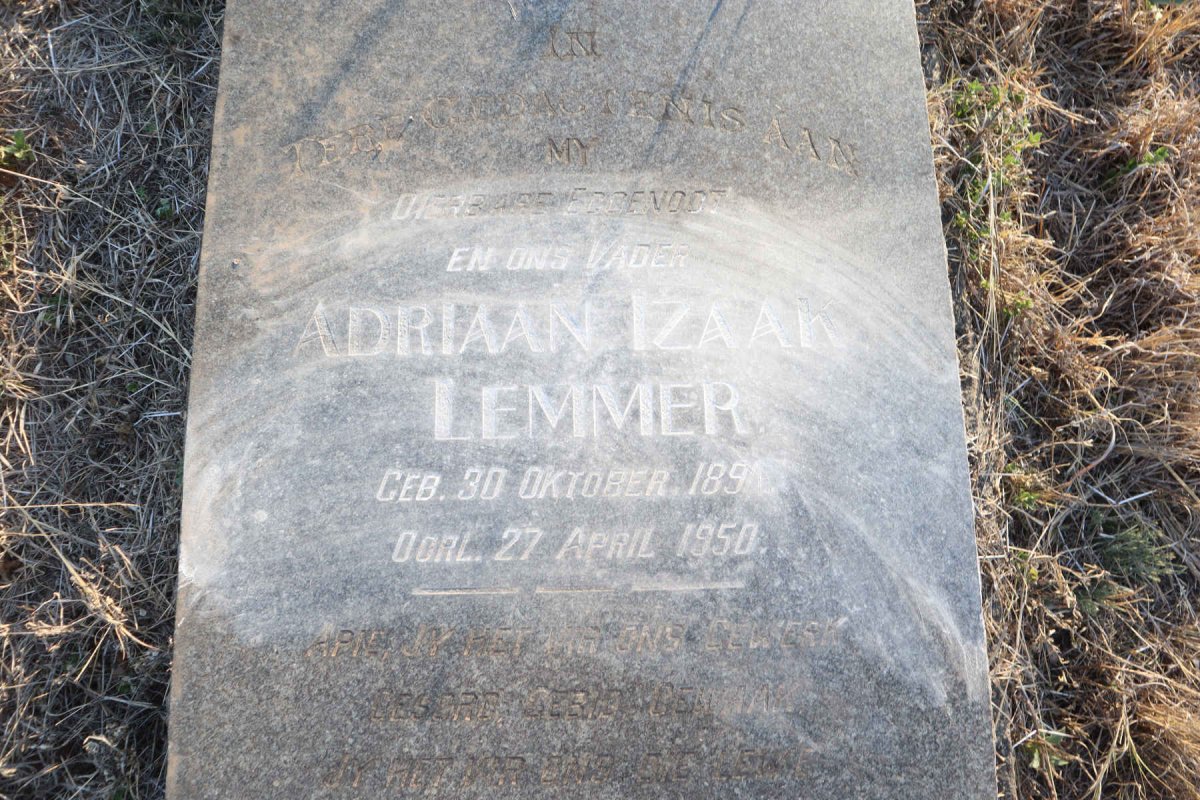 LEMMER Adriaan Izaak 1891-1950_2