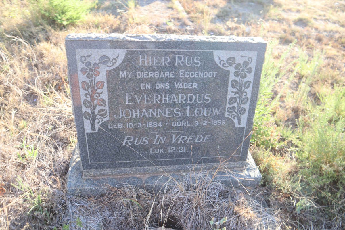 LOUW Everhardus Johannes 1884-1956