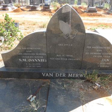 MERWE Jan, van der 1932-1991 & S.M. 1932-2000