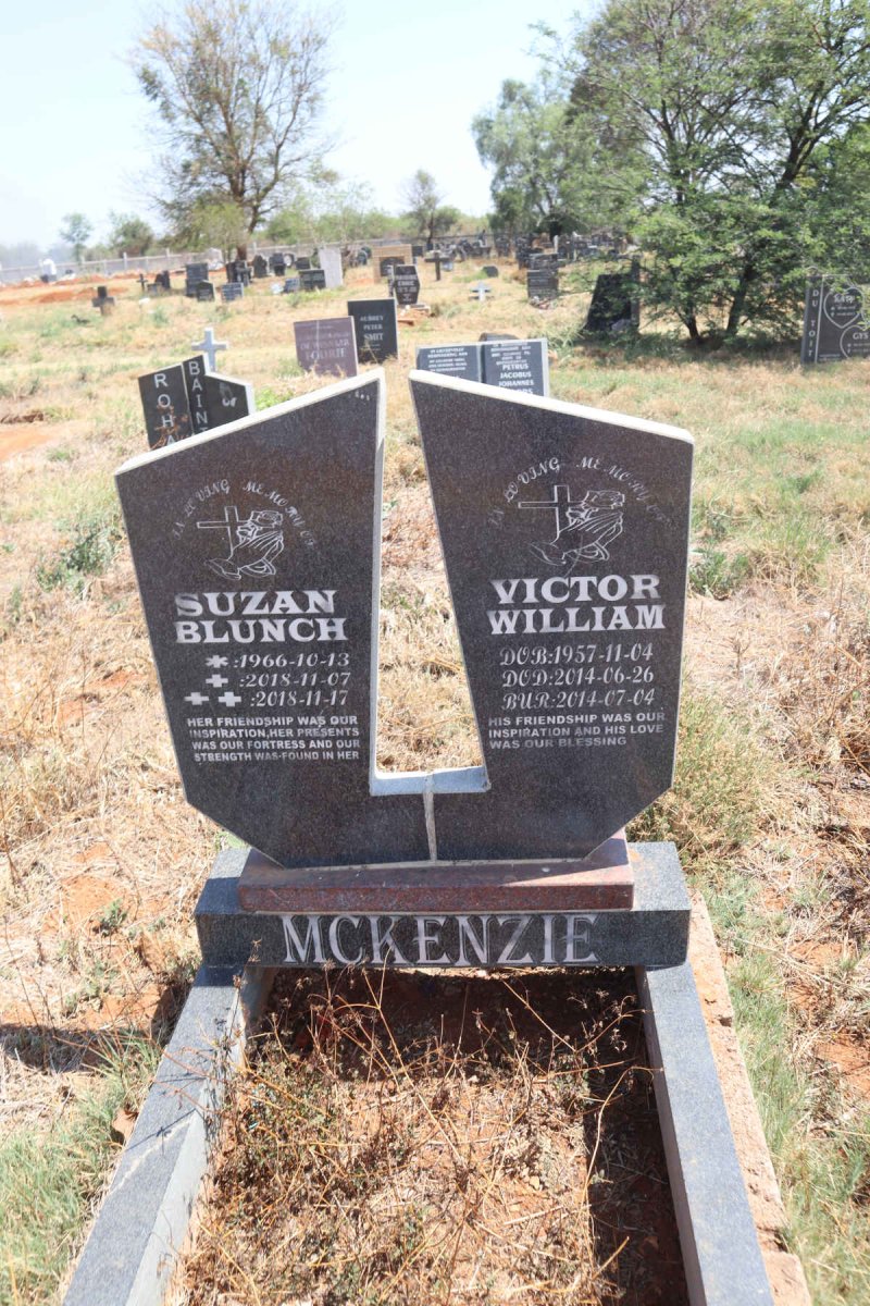 MCKENZIE Victor William 1957-2014 & Suzan Blunch 1966-2018