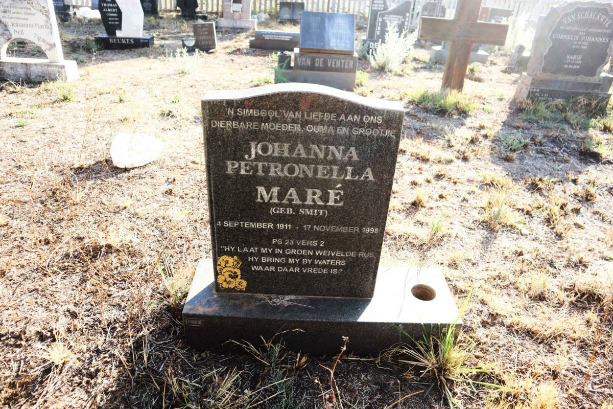 MARE Johanna Petronella nee SMIT 1911-1998