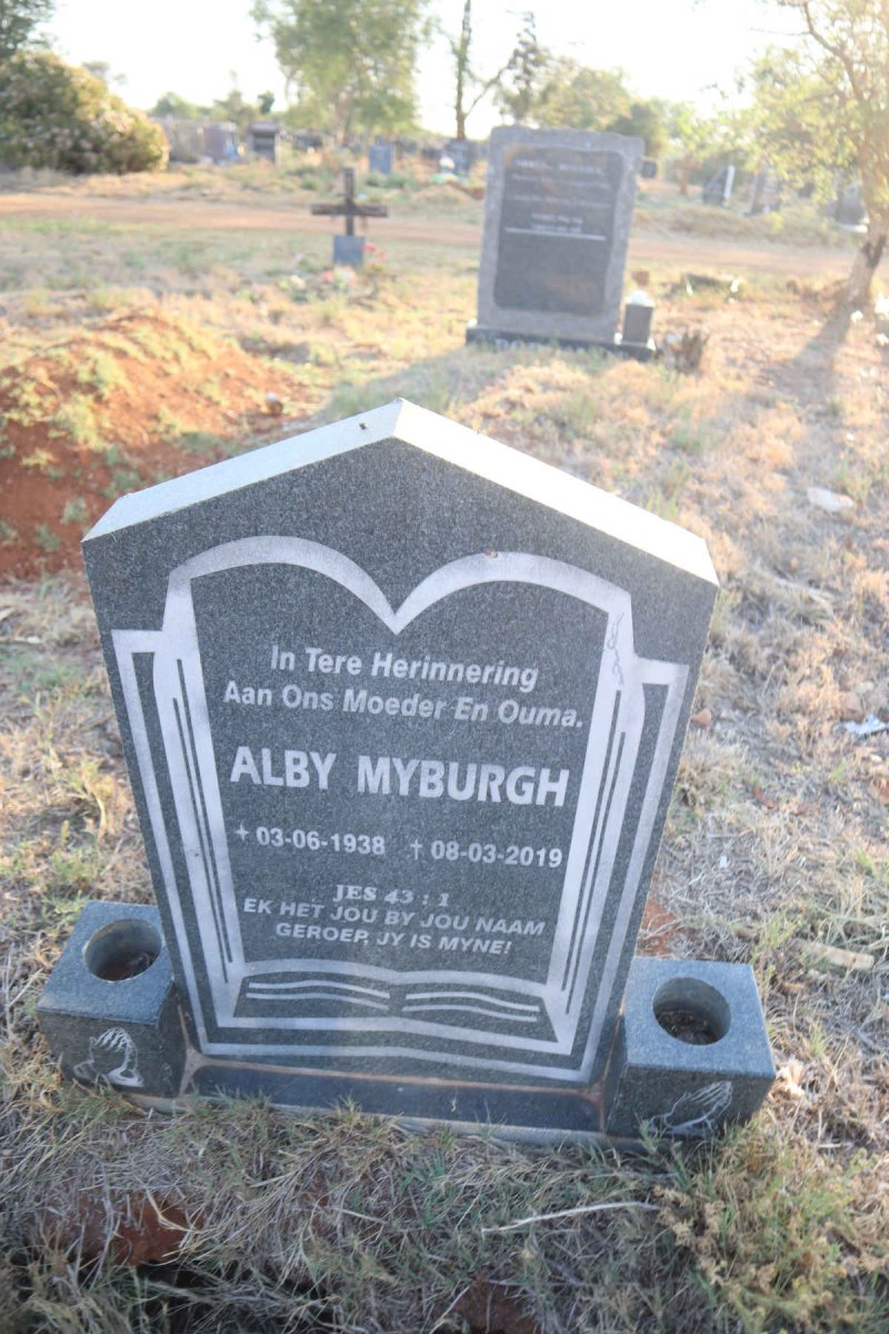 MYBURGH Alby 1938-2019