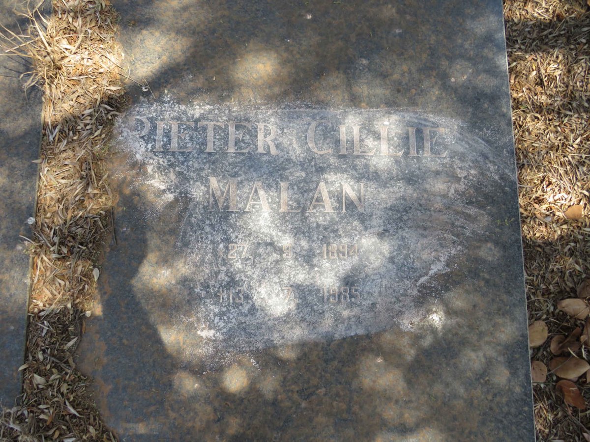 MALAN Pieter Cilllie 1894-1985