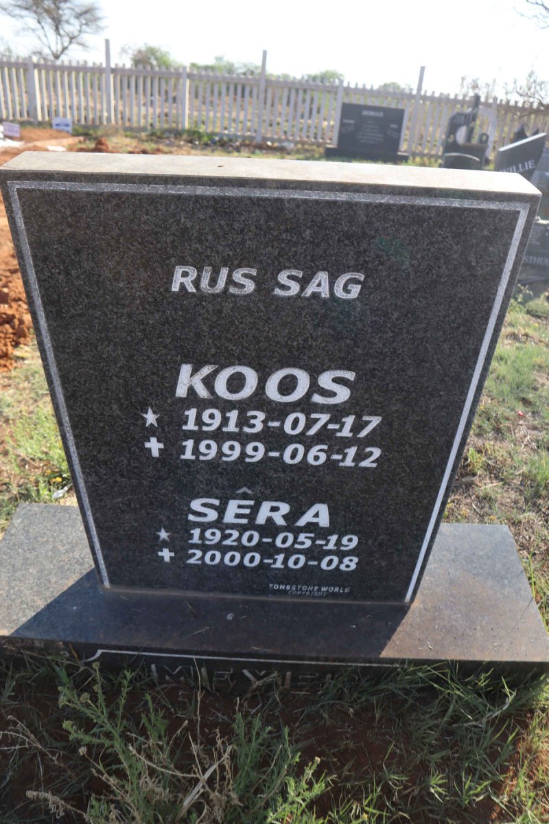 MEYER Koos 1913-1999 & Sera 1920-2000
