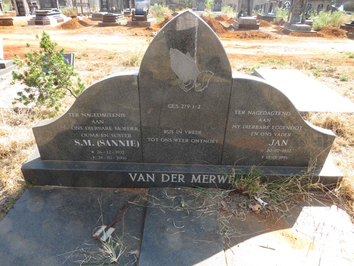 MERWE Jan, van der 1932-1991 & S.M. 1932-2000