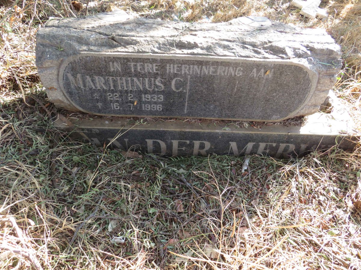 MERWE Marthinus C., van der 1933-1996