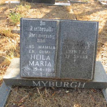 MYBURGH Heila Maria 1917-1990
