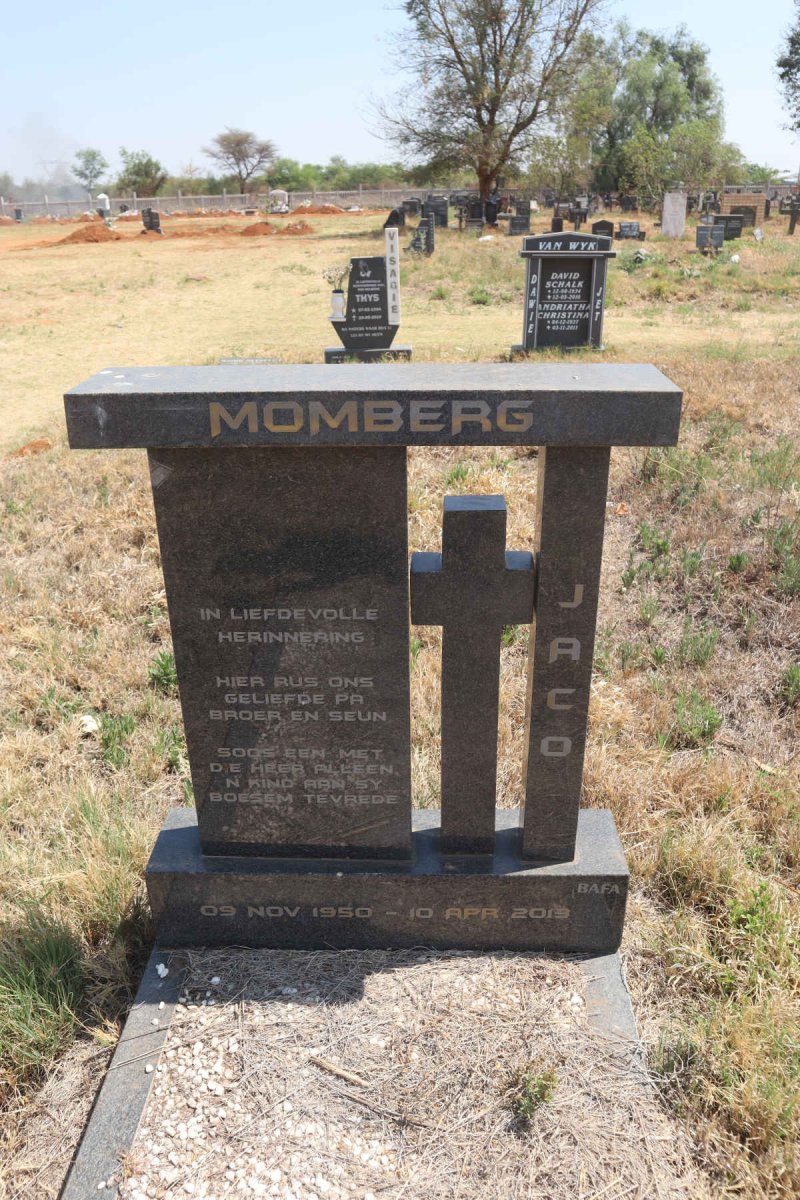 MOMBERG Jaco 1950-2019