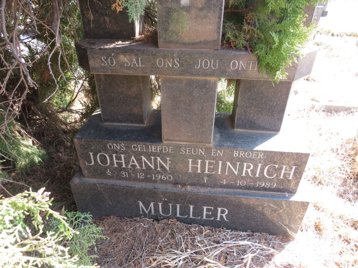 MULLER Johann Heinrich 1960-1989