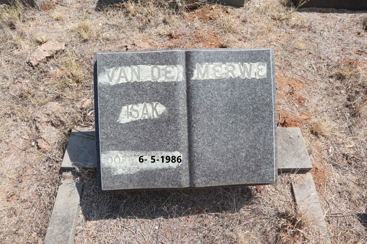 MERWE Isak, van der -1986
