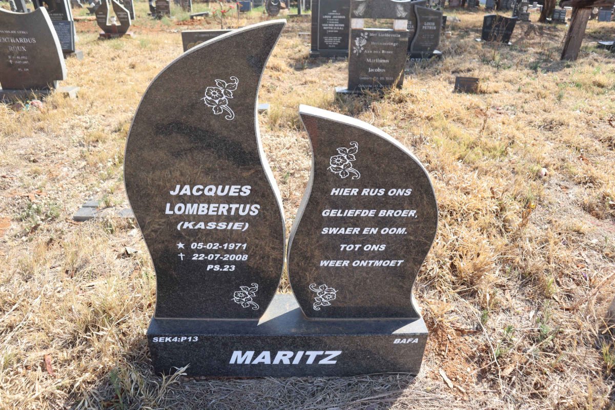 MARITZ Jacques Lombertus 1971-2008