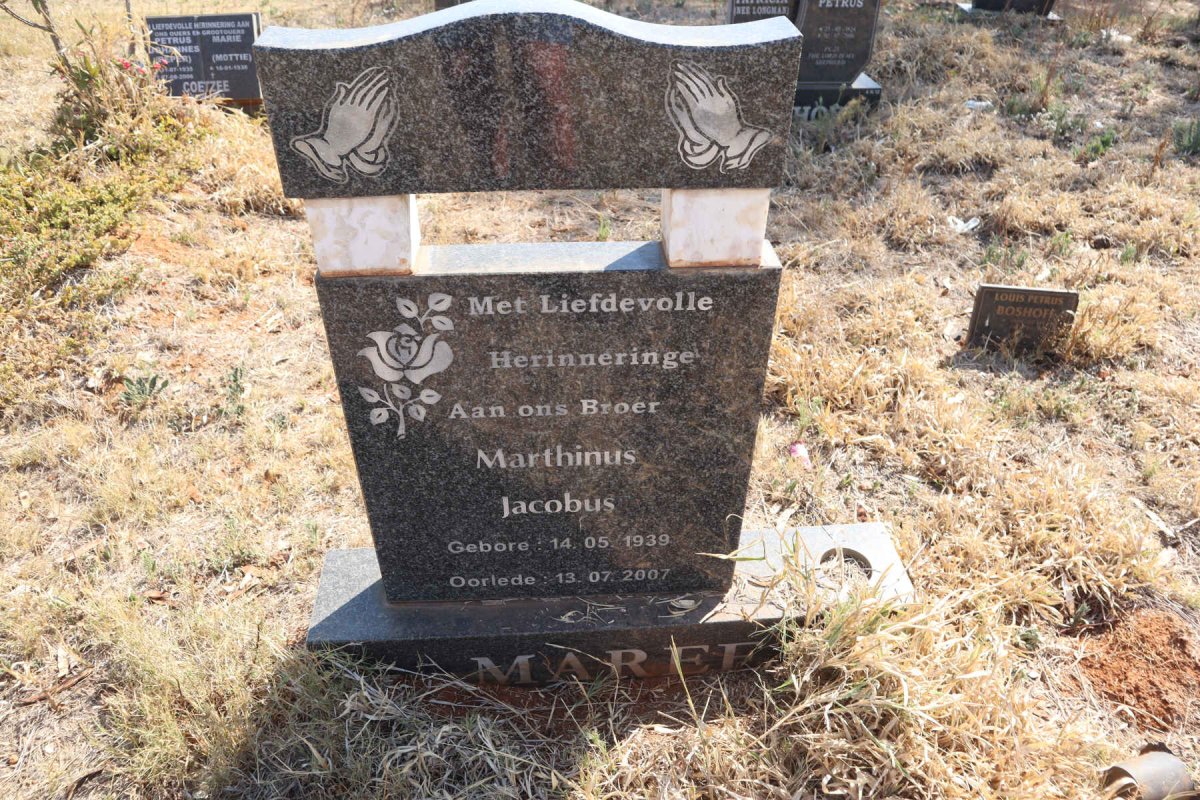 MAREE Marthinus Jacobus 1939-2007