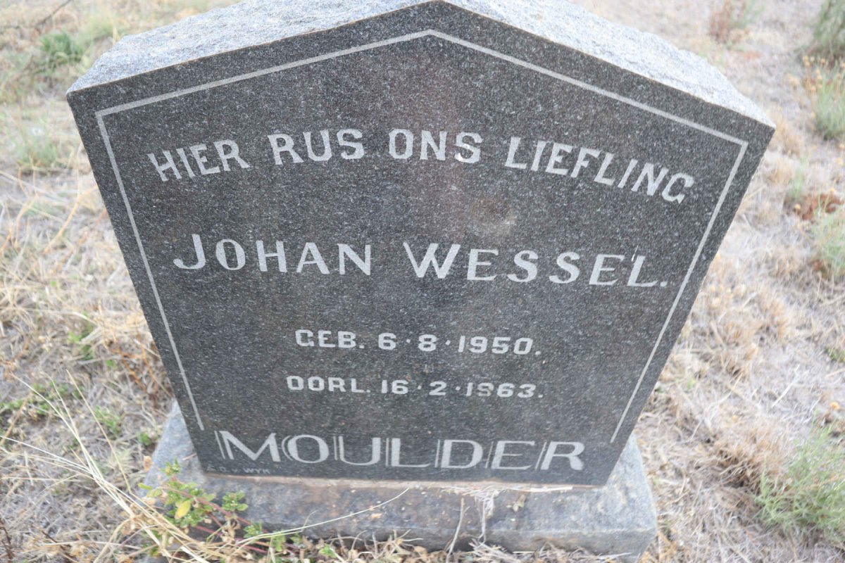 MOULDER Johan Wessel 1950-1963