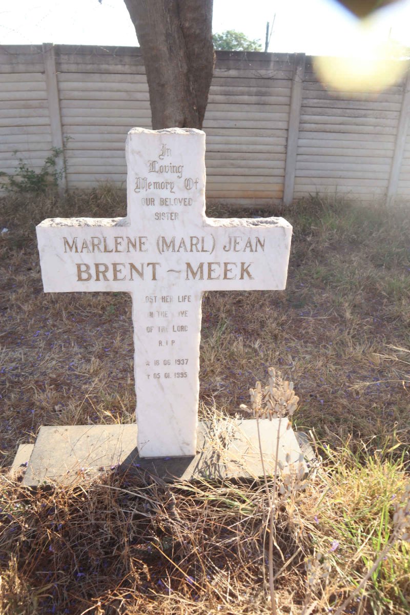 MEEK Marlene Jean, BRENT- 1937-1995