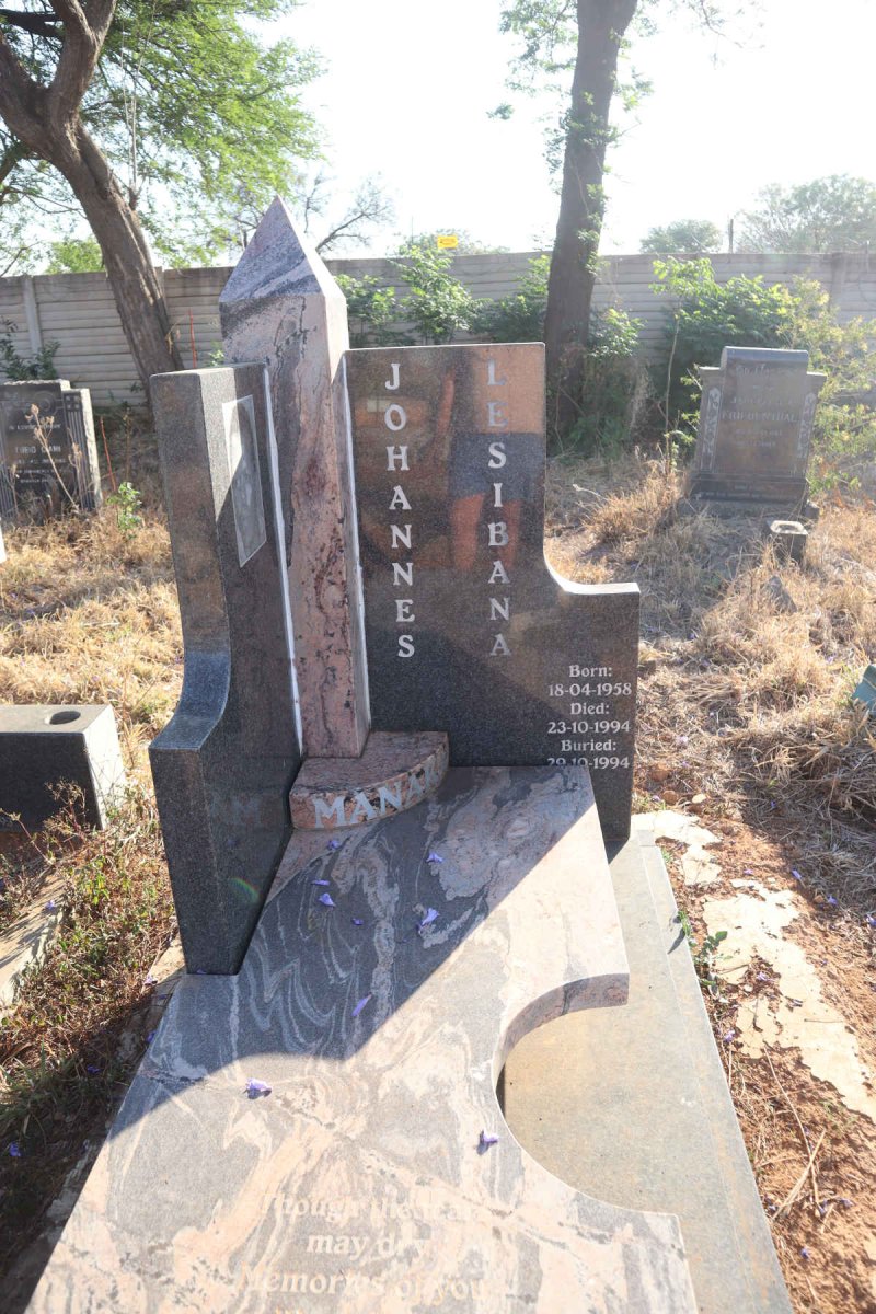 MANAKE Johannes Lesibana 1958-1994