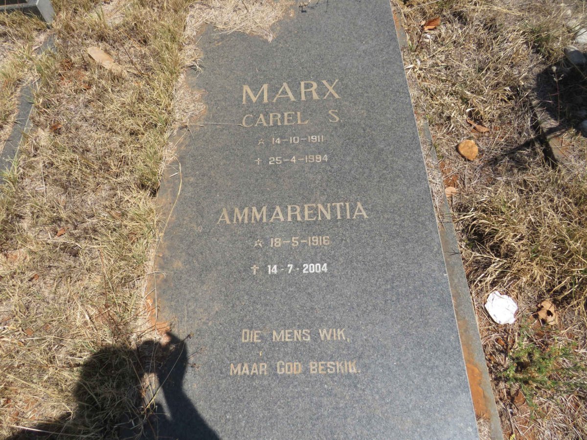 MARX Carel S. 1911-1994 & Ammarentia 1916-2004