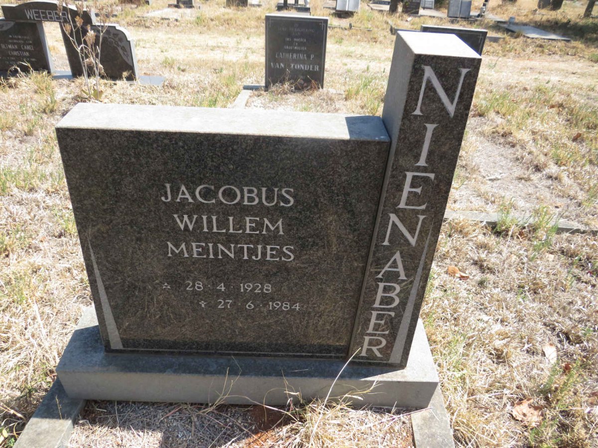 NIENABER Jacobus Willem Meintjes 1928-1984