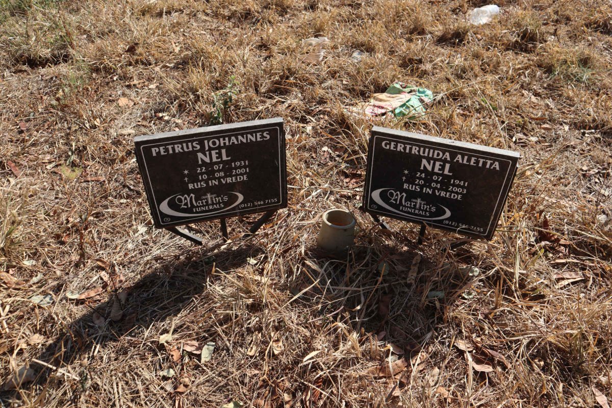 NEL Petrus Johannes 1931-2001 & Gertruida Aletta 1941-2003