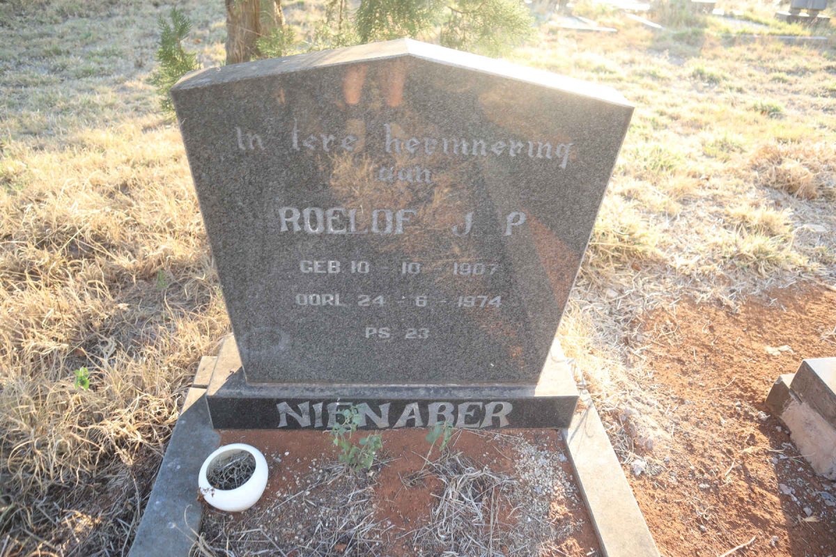 NIENABER Roelof J.P. 1907-1974