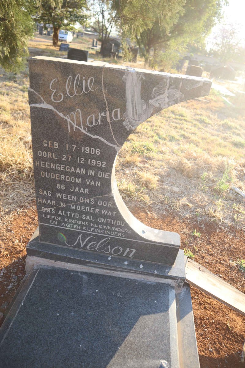 NELSON Ellie Maria 1906-1992
