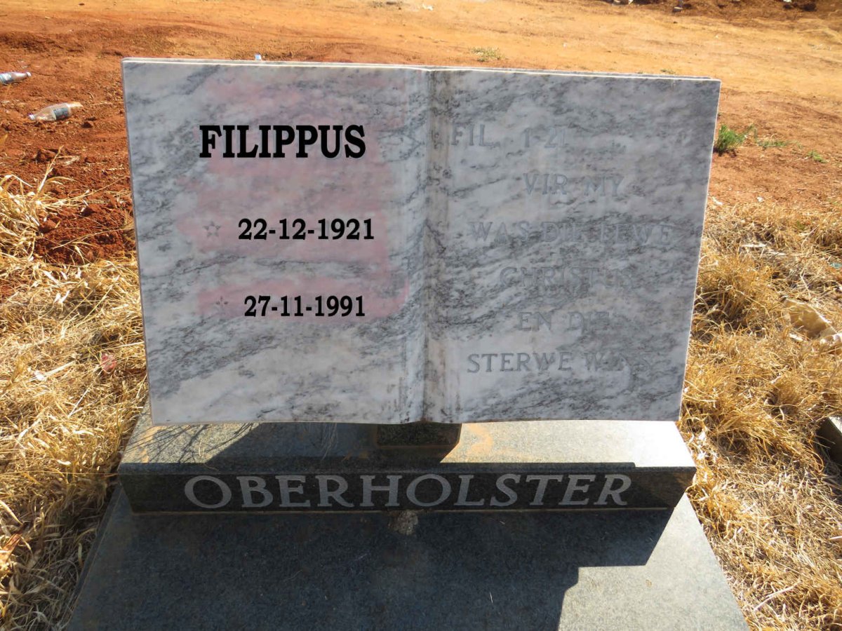 OBERHOLSTER Filippus 1921-1991
